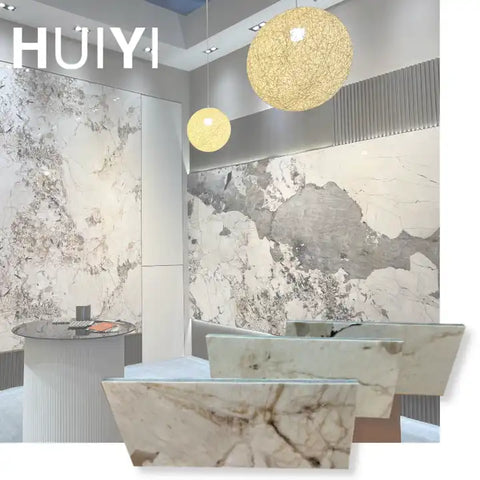 Simple Design Style Decoration Materials Stone Marble Wpc Wall Panel Fireproof Bamboo Charcoal Metal Wall Board