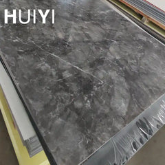 Marble Bamboo Charcoal Wood Veneer Sheets 3d Rock Stone Waterproof Wall Marble Sheet Panel