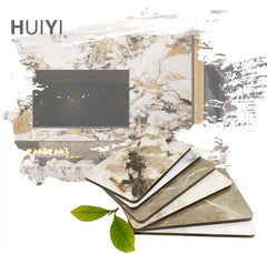 Metal Sheet High-Gloss Metal Brushed Mirror Bamboo Wood Fiber Wood Veneer Wall Panel