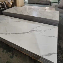 Custom Patterned High Gloss Marble Sheet 3D Pattern Printing Marble Veneer Eco-friendly Wall Panel