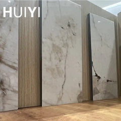 Bamboo Charcoal Wood Veneer Custom Patterned Marble Sheet 3D Pattern Printing Marble Veneer Eco-friendly Wall Panel