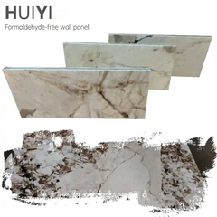 Custom Patterned High Gloss Marble Sheet 3D Pattern Printing Marble Veneer Eco-friendly Wall Panel