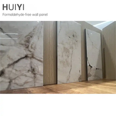 Custom Patterned High Gloss Marble Sheet 3D Pattern Printing Marble Veneer Eco-friendly Wall Panel